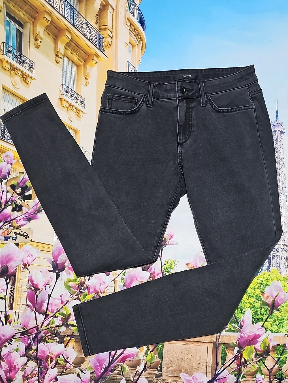 Joe's Jeans Faded Black Skinny Ankle Jeans Size 27